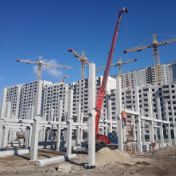 Работа автокрана DemagAC40